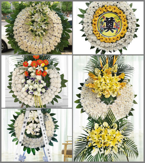 江苏苏州昆山市周庄镇龙凤村花圈速递